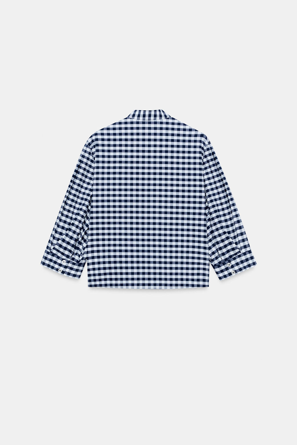 CAMISA CUADRO VICHY ZW COLLECTION / Blanco / Marino - Zara фото 10