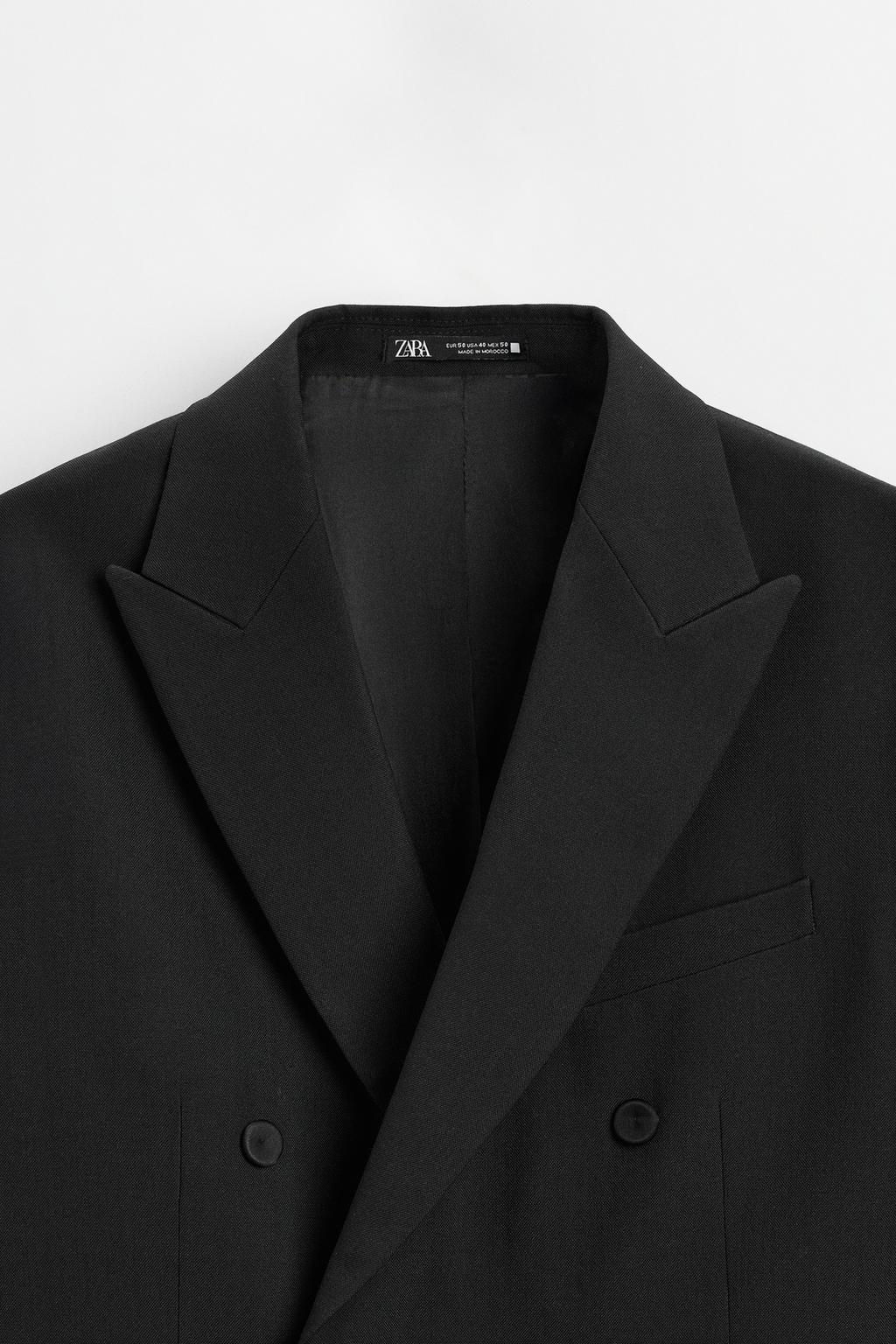 DOUBLE-BREASTED BLAZER WITH SHAWL COLLAR - Zara фото 9