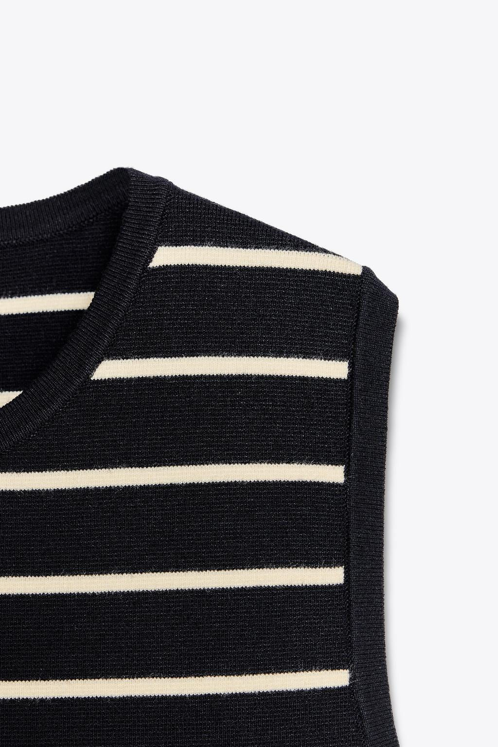 STRIPED KNIT MINI DRESS - Zara фото 9