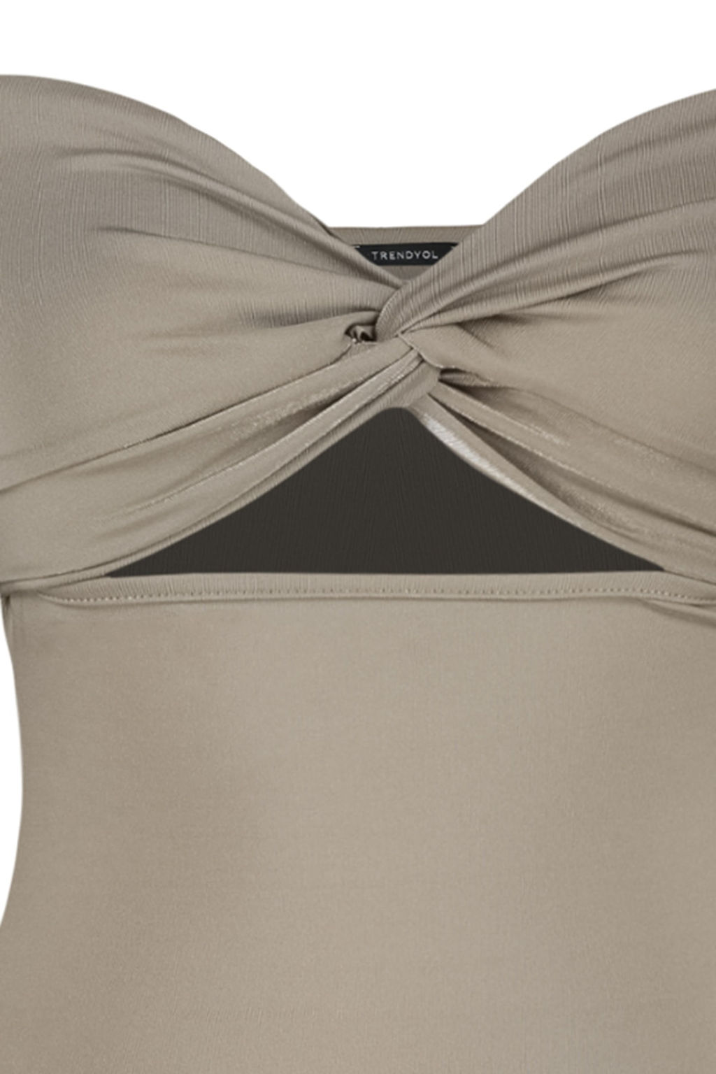 TRENDYOLMILLA Vizon Straplez Dugum ve Cut Out Detayl? Esnek C?tc?tl? Orme Body TWOSS23BD00075  фото 7