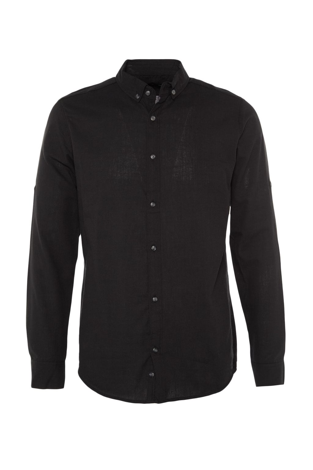 TRENDYOL MAN Koyu Yesil Dugmeli Yaka Apoletli Slim Fit Uzun Kol %100 Pamuklu Keten Gorunumlu Gomlek TMNSS20GO0189 - Trendyolmilla фото 10