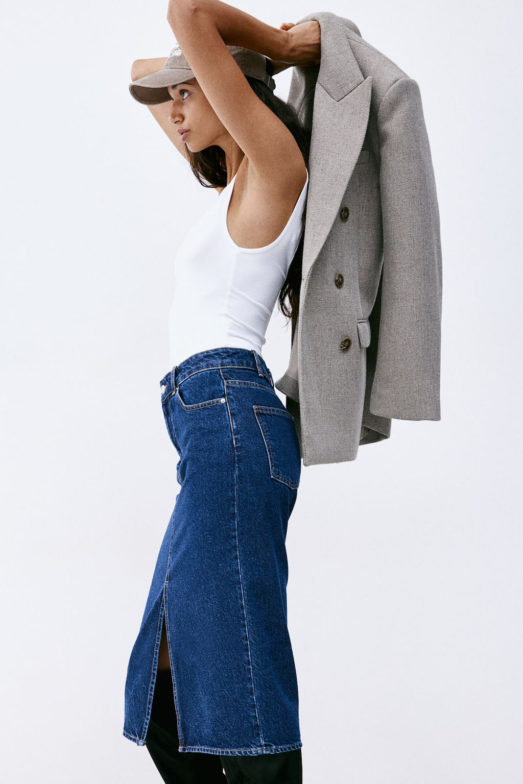 Falda denim hasta la rodilla - H&m фото 4