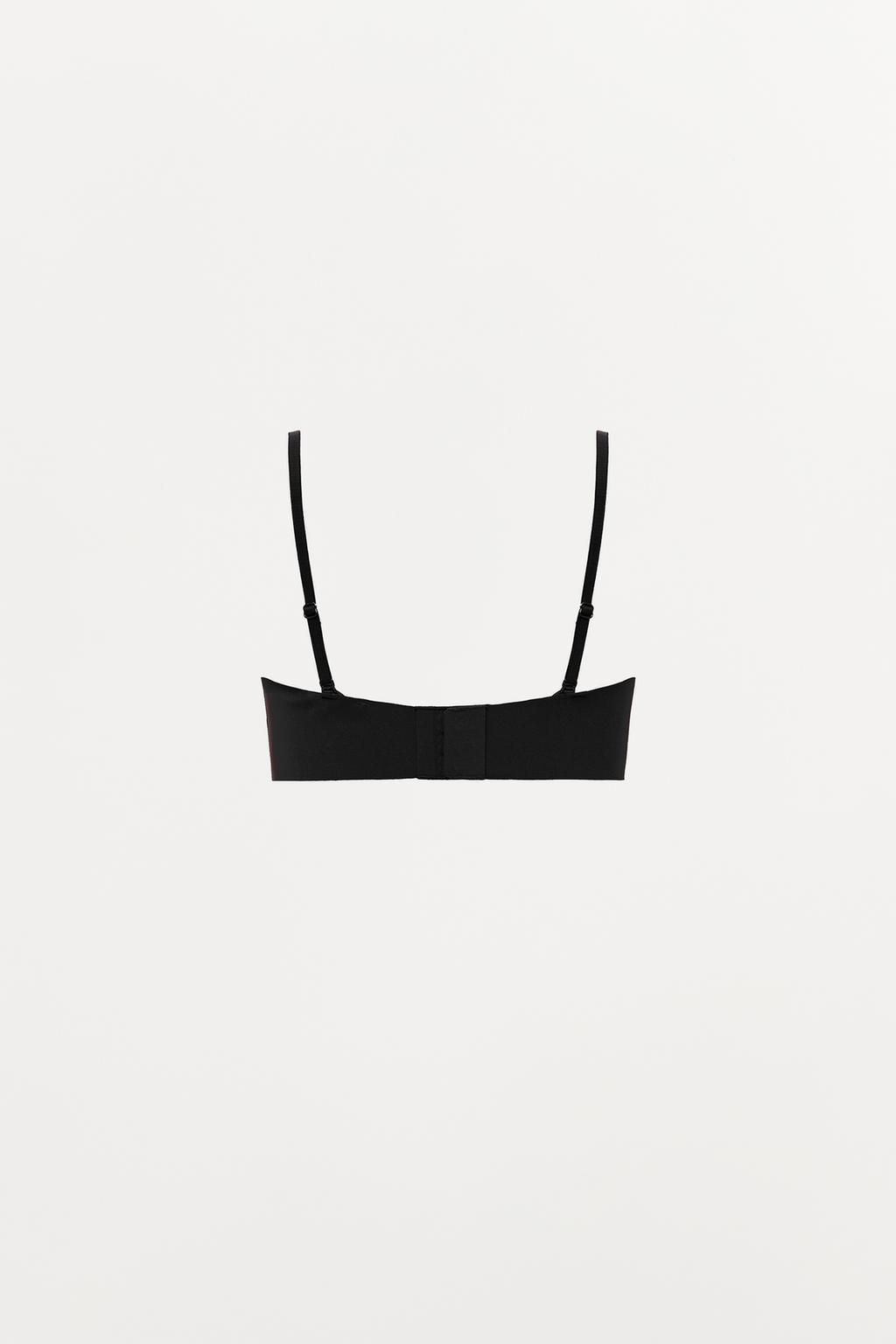 POLYAMIDE BANDEAU BRA WITH STRAPS - Zara фото 6