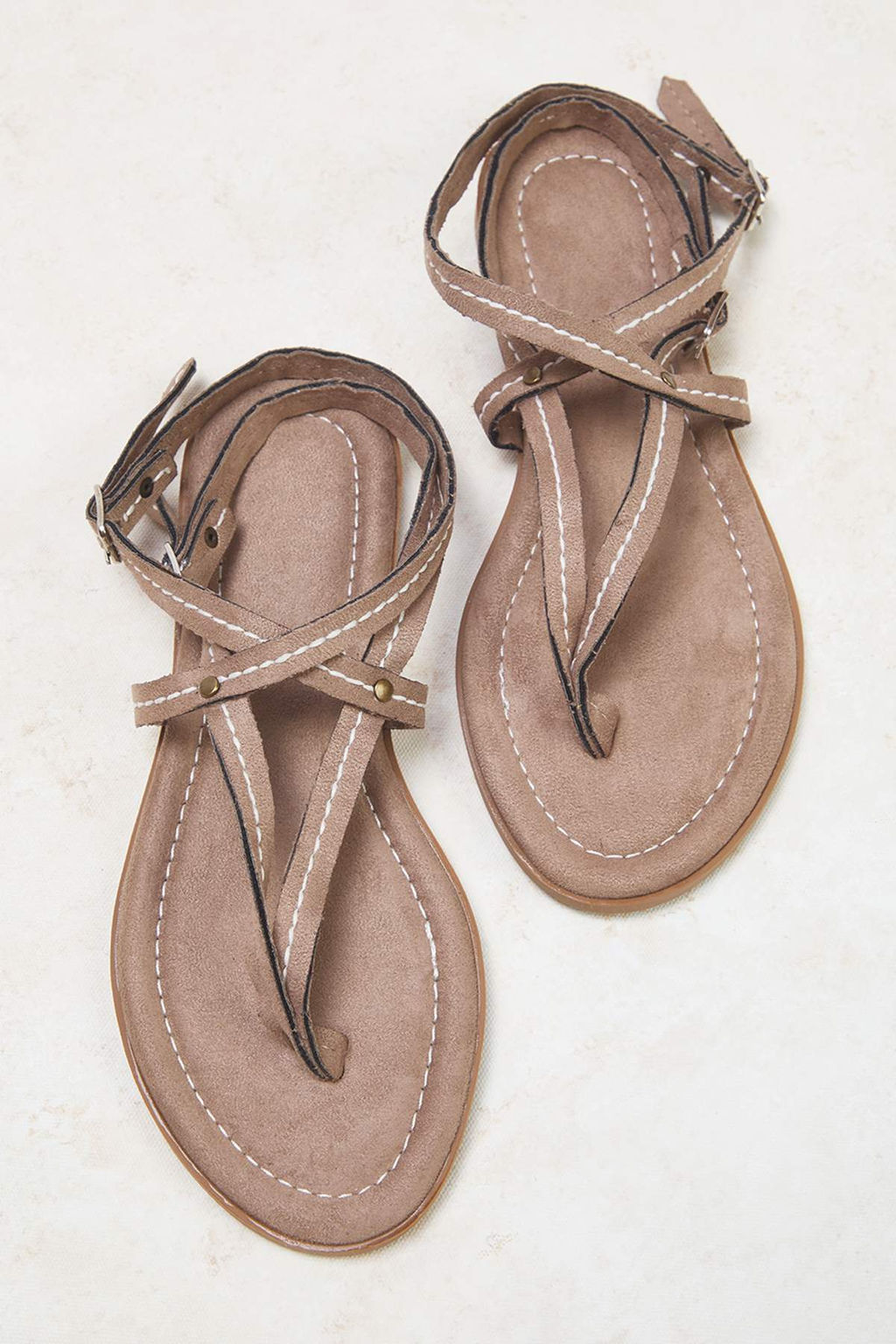 Vizon Suet Bilekten Baglamal? Kad?n Sandalet TAKSS25SD00061