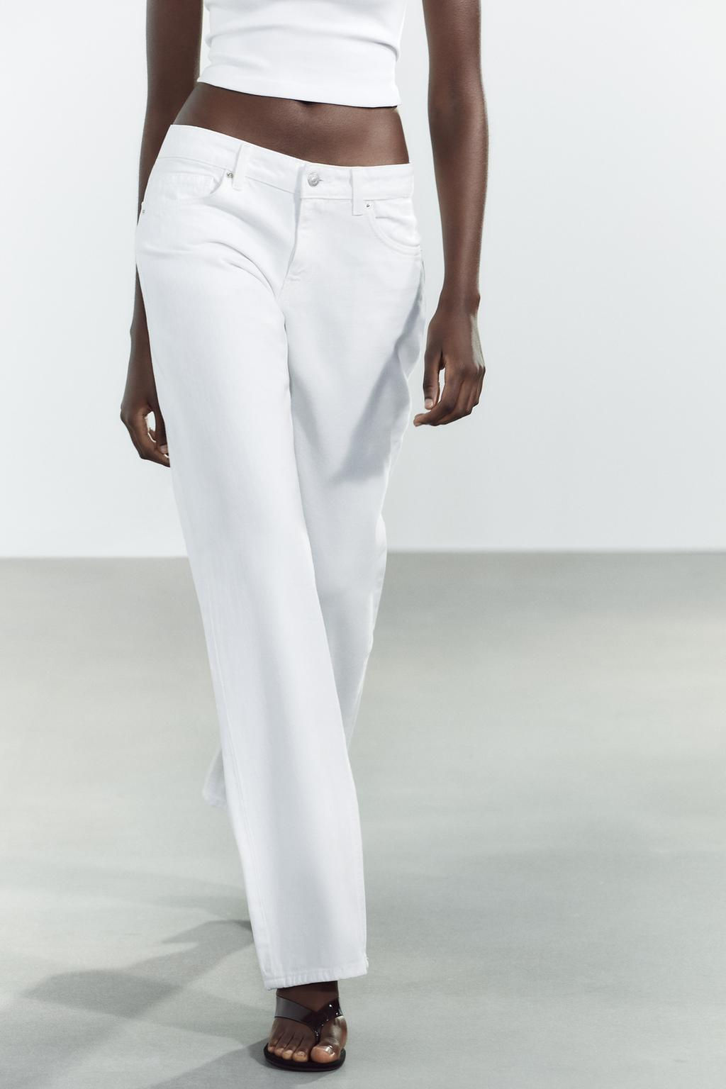 TRF WIDE-LEG LOW-RISE JEANS - Zara фото 6