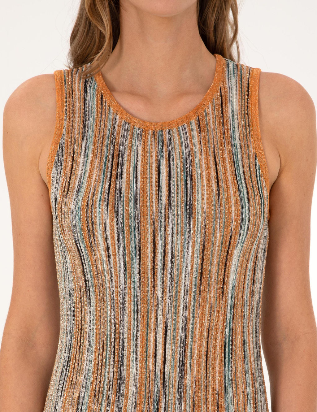 Turuncu A Kesim Triko Elbise - Pierre cardin фото 5