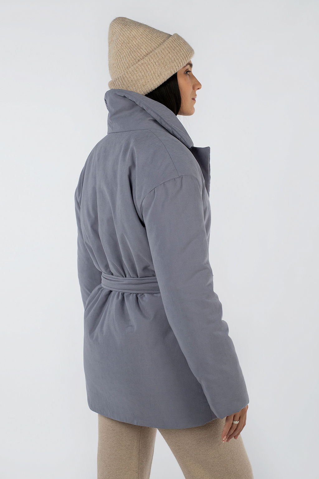 05-2119 Куртка женская зимняя (пояс) - El podio фото 7