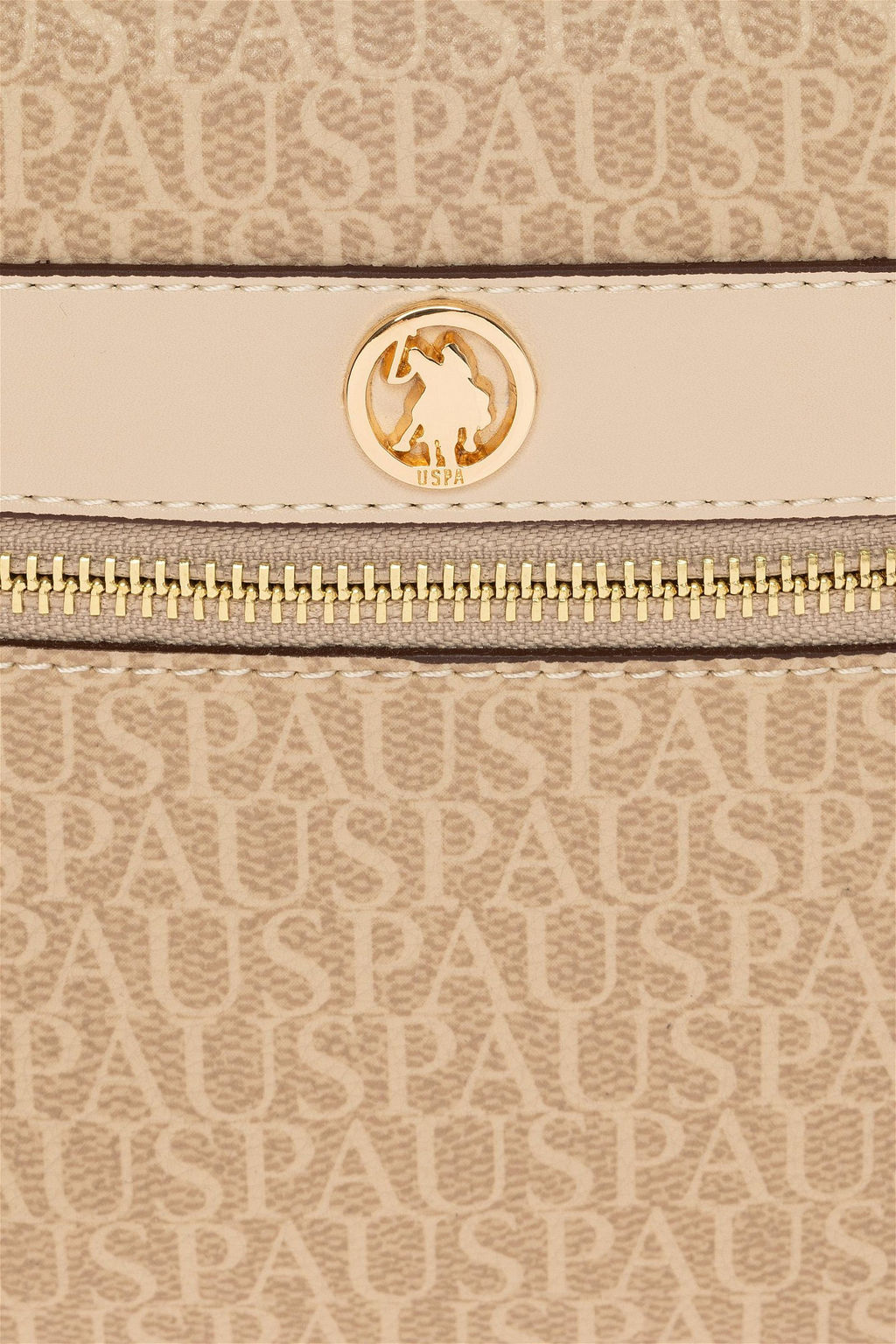 Женская бежевая сумка через плечо - U.s. polo assn фото 5