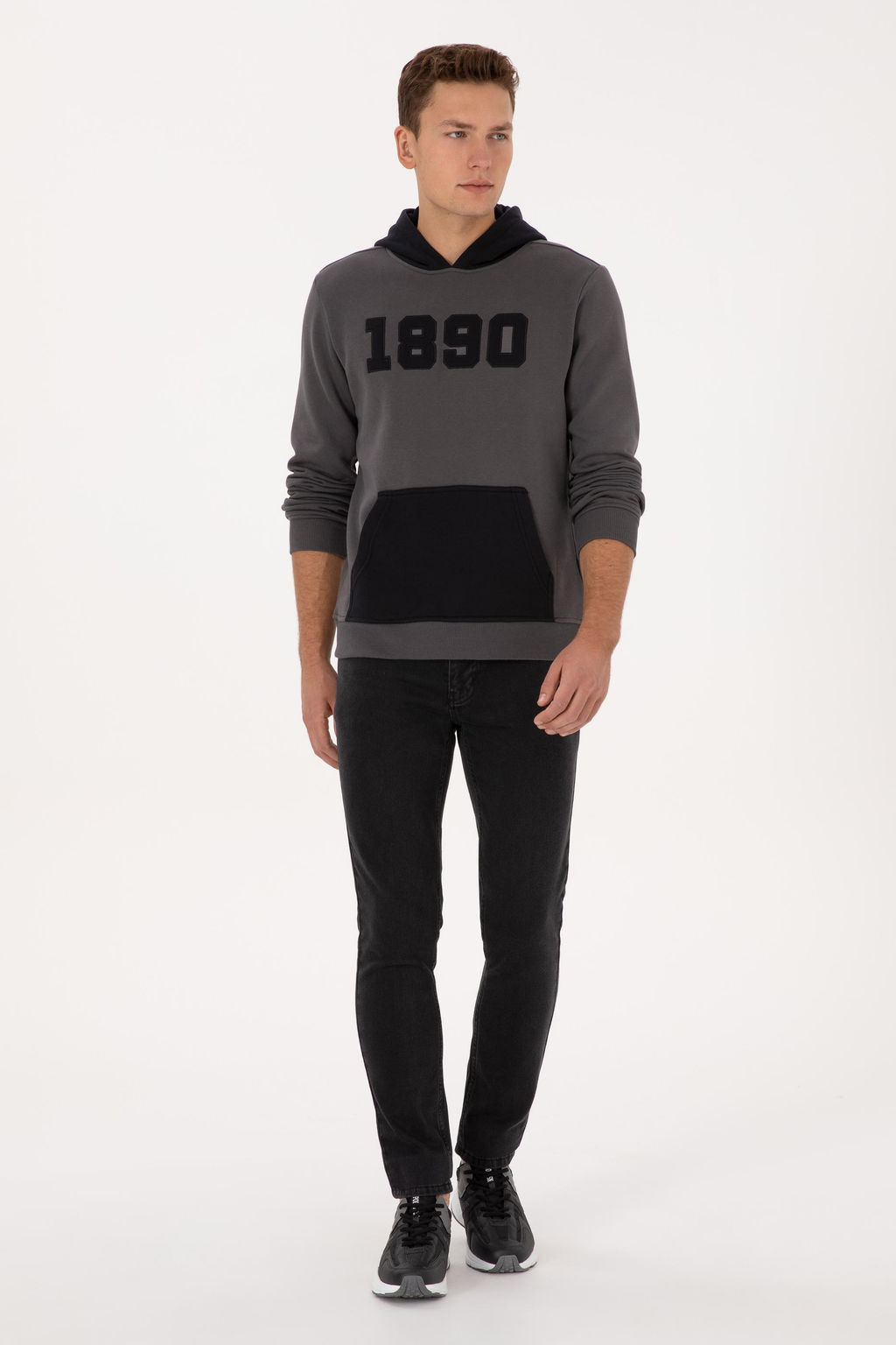 Erkek Gri Sweatshirt