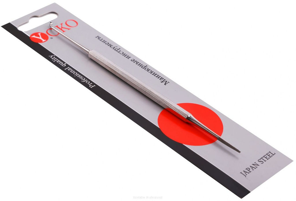 YOKO Кюретка педикюрная двусторонняя / Classic SI 019, глянцевая, 15 см