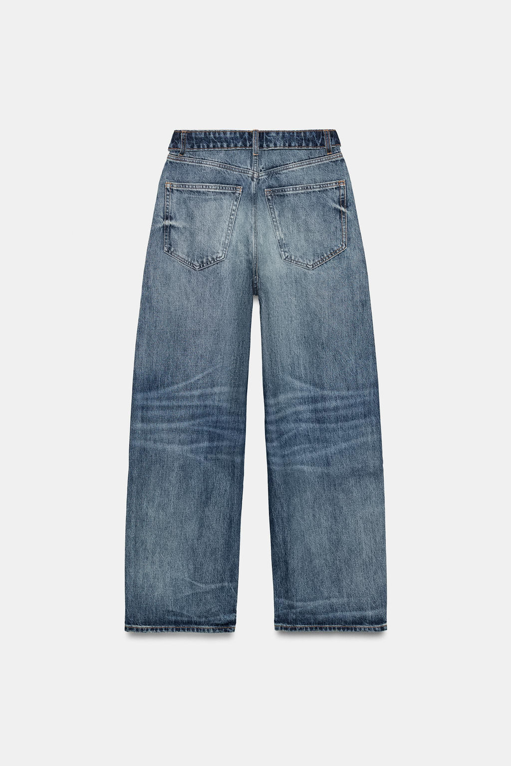 JEANS CINTURA DOBLADA TRF TIRO MEDIO / Marino - Zara фото 9