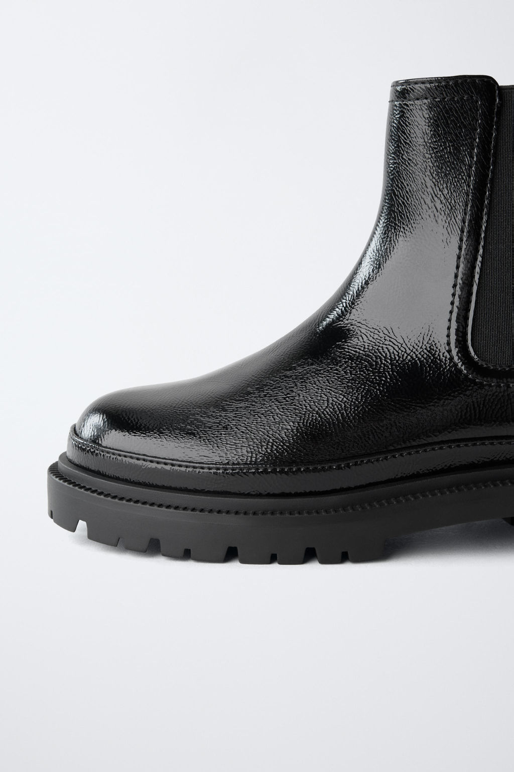 PATENT ANKLE BOOTS - Zara фото 6