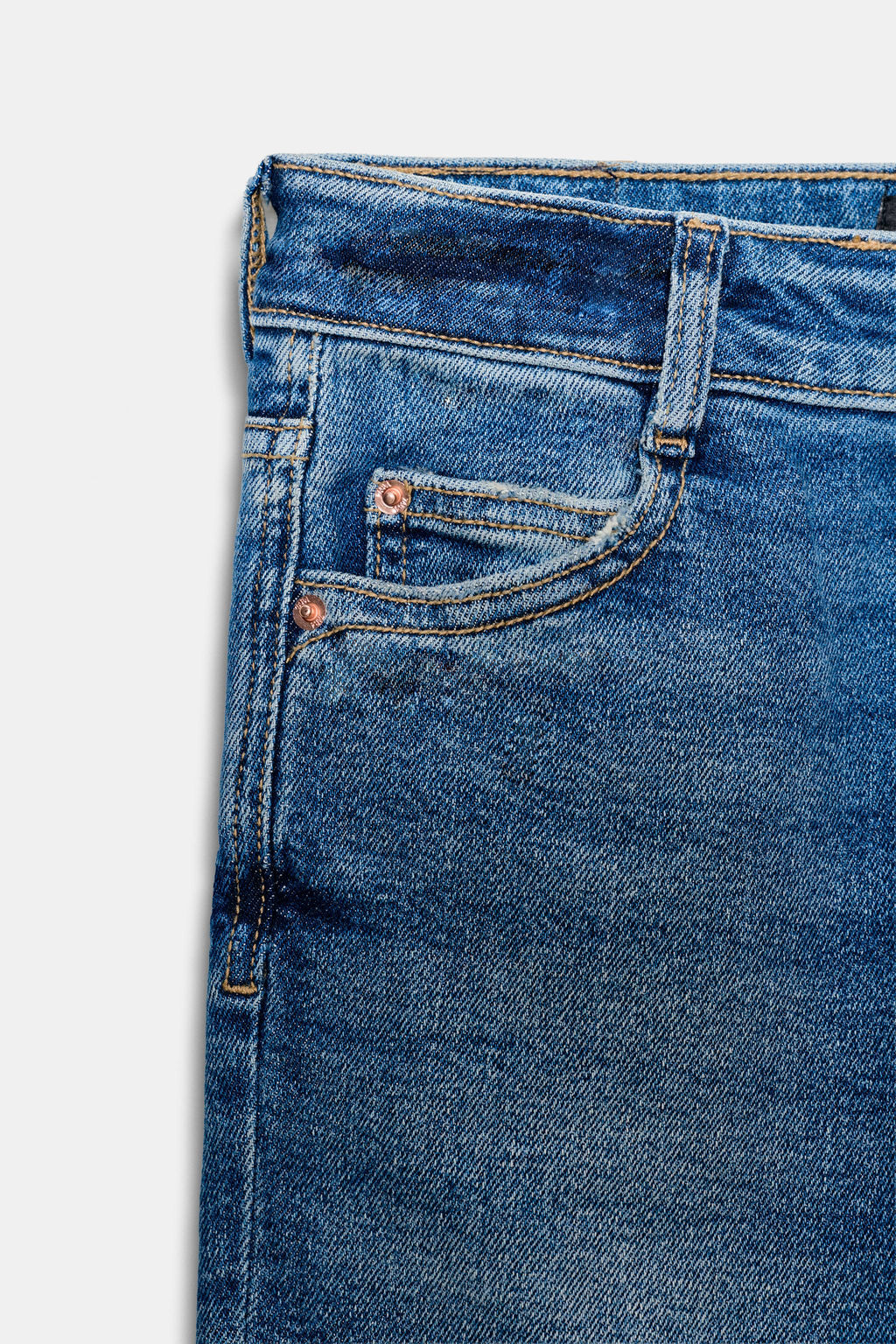 JEANS Z1975 MINI FLARE TIRO ALTO / Azul - Zara фото 11