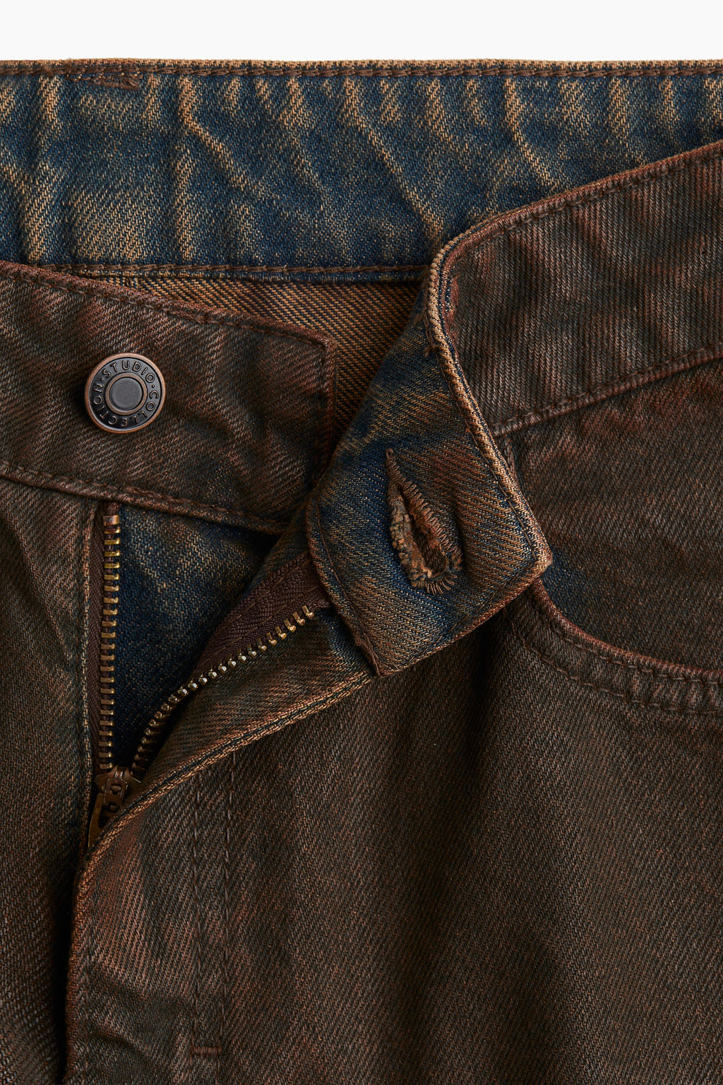 Vaquero revestido con pernera recta - H&m фото 5