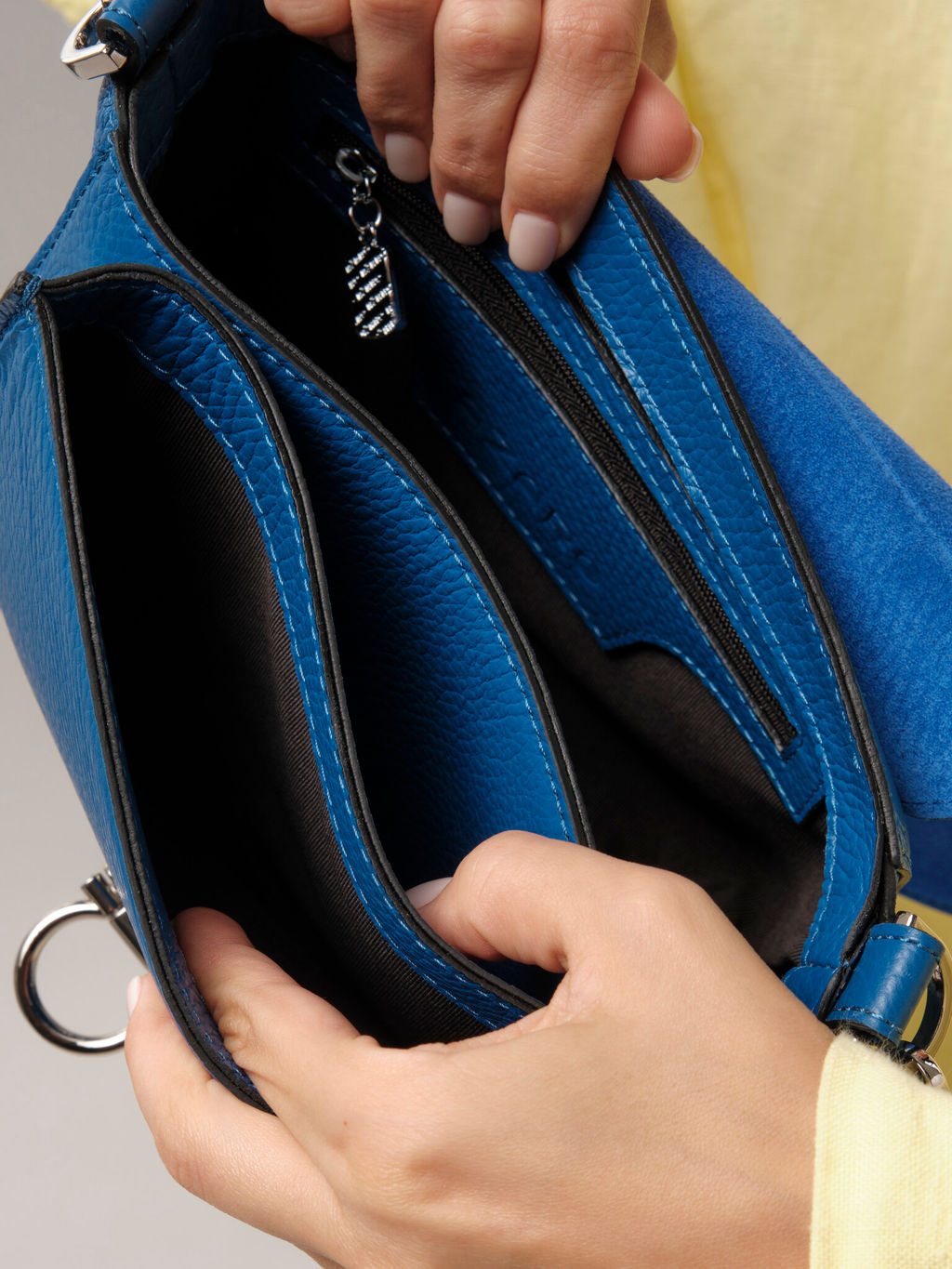 Сумка замшевая Azaro 30741 син.гуашь/сапфир