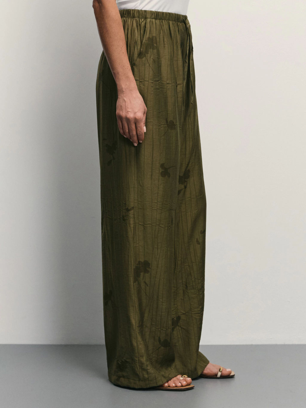 Брюки прямого кроя на завязках / Zarina  фото 3