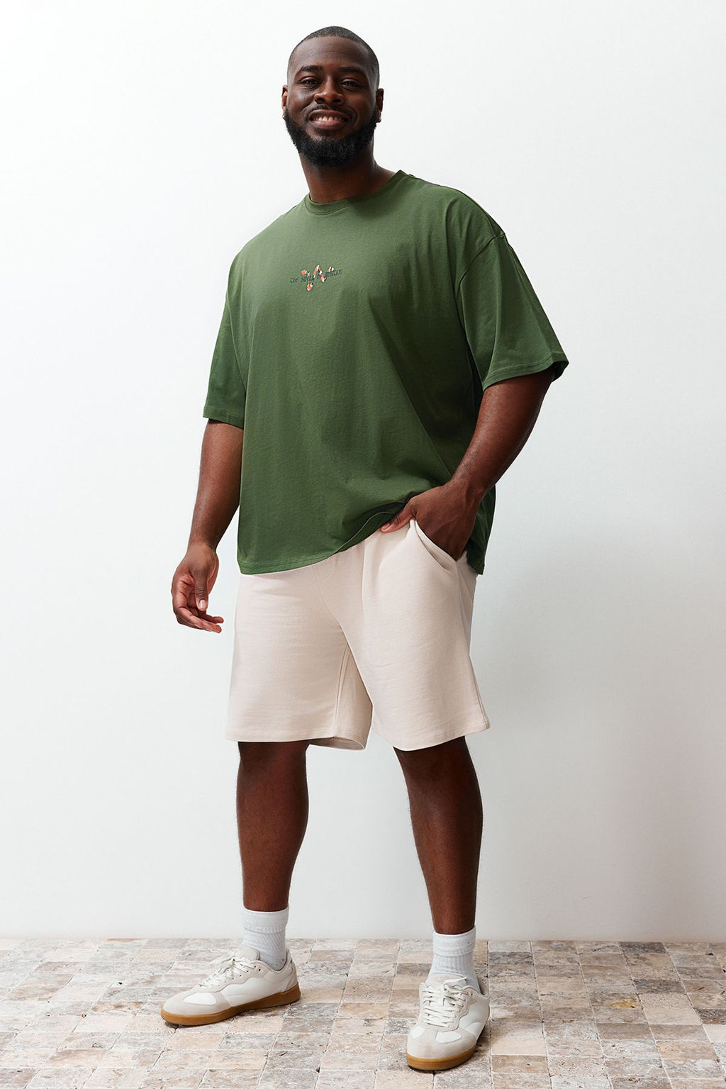 TRENDYOL MAN Buyuk Beden Siyah Regular/Normal Kesim Rahat %100 Pamuklu Basic Sort TMNSS24AP00001 - Trendyolmilla фото 11