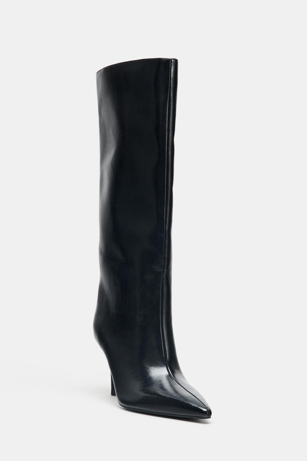 KITTEN HEEL KNEE-HIGH BOOTS - Zara фото 4