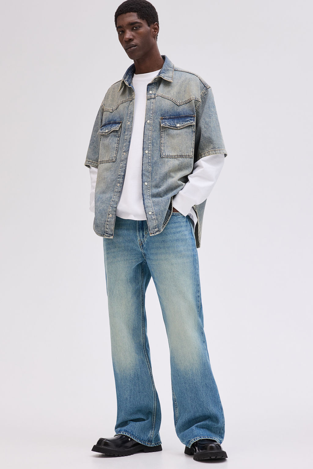 Bootcut Regular High Jeans - H&m фото 3