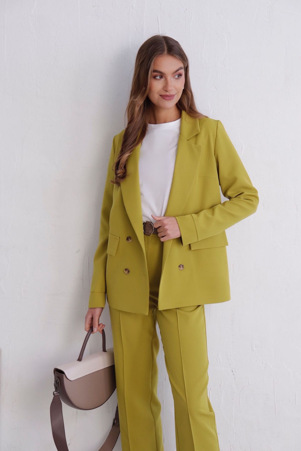 11725 Брюки со стрелками в цвете шартрез - Martichelli фото 25