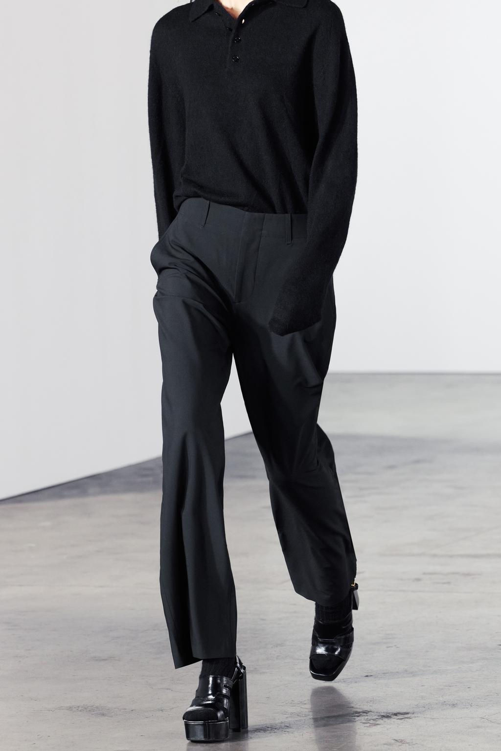 ZW COLLECTION STRAIGHT-LEG TROUSERS - Zara фото 9