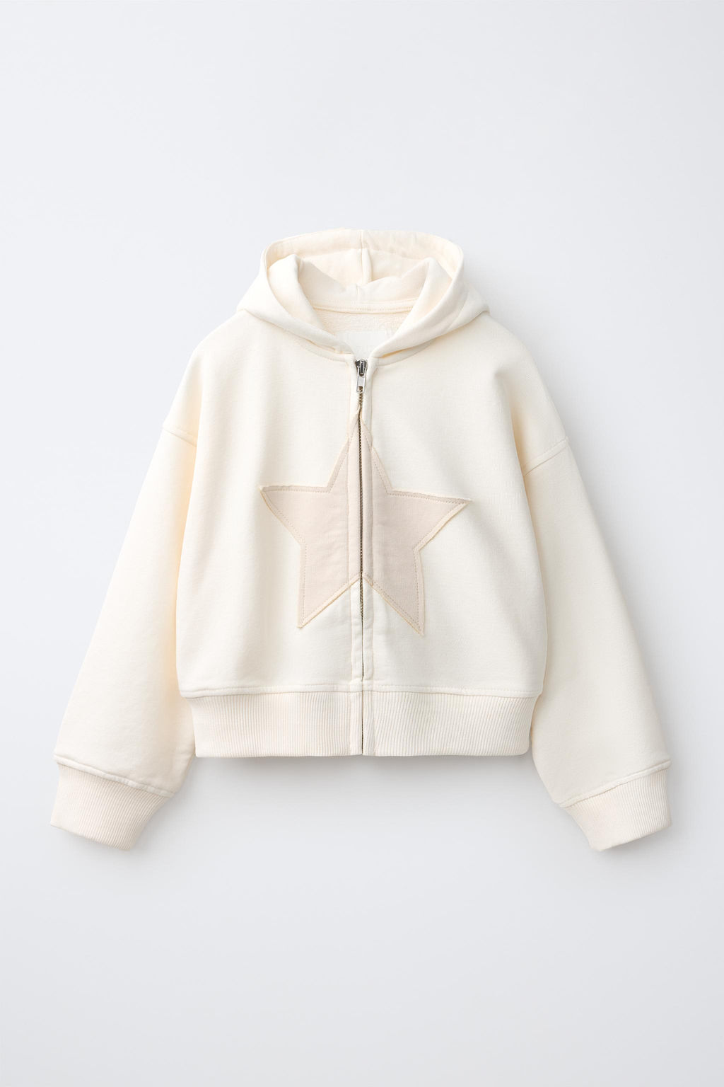 SUDADERA CAPUCHA PARCHE ESTRELLA / Arena