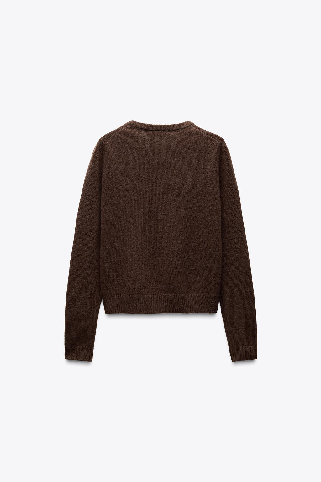 100% WOOL PLAIN KNIT SWEATER