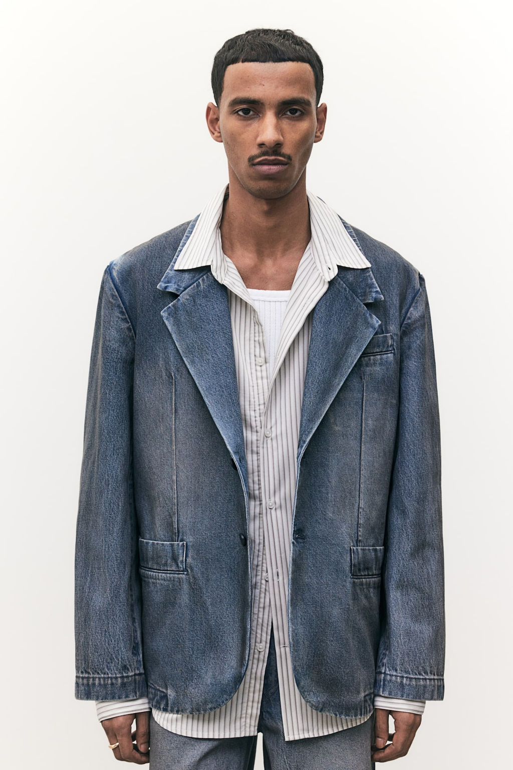 Americana en denim Loose Fit - H&m фото 2