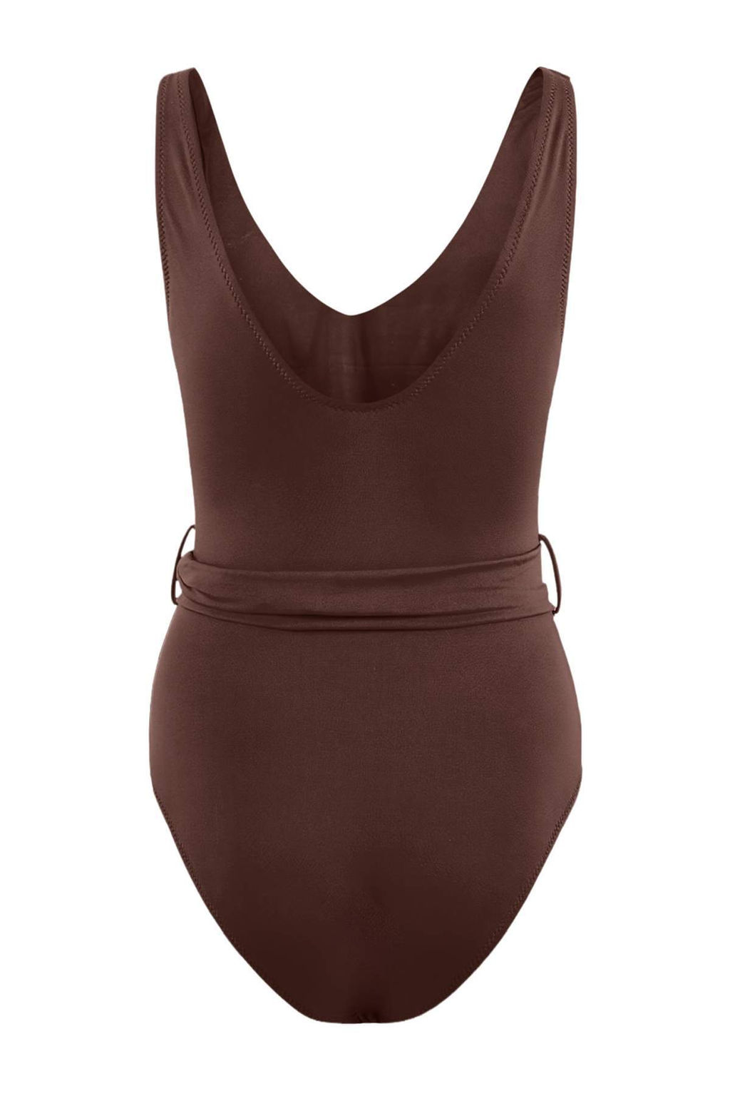 Kahverengi V Yaka Kapl? Aksesuarl? Regular Mayo TBESS26MA00060