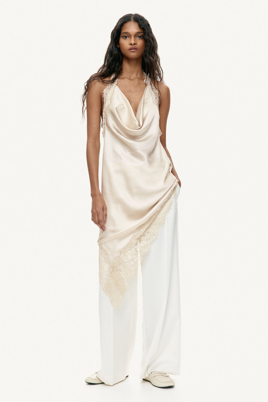Vestido halter de sat?n - H&m фото 3