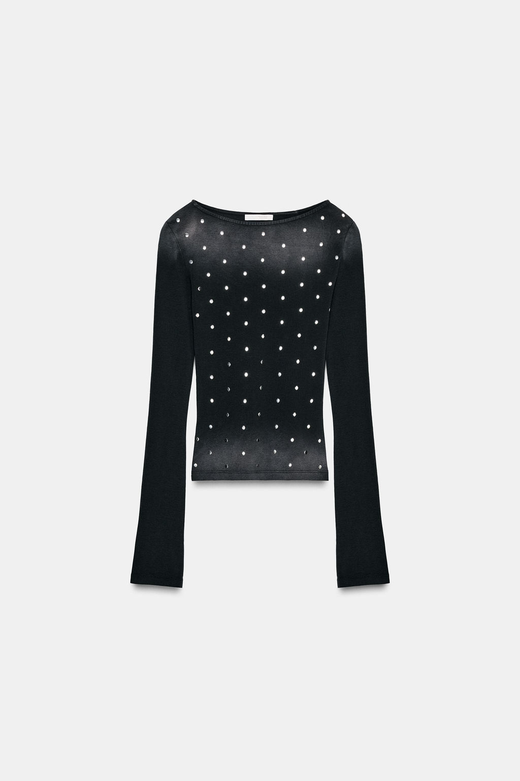 WASHED STUDDED TOP - Zara фото 8
