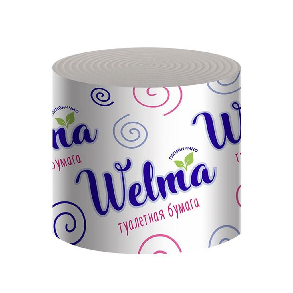 WELMA т/бумага 1-сл. (1 рул.) Эконом (50м)