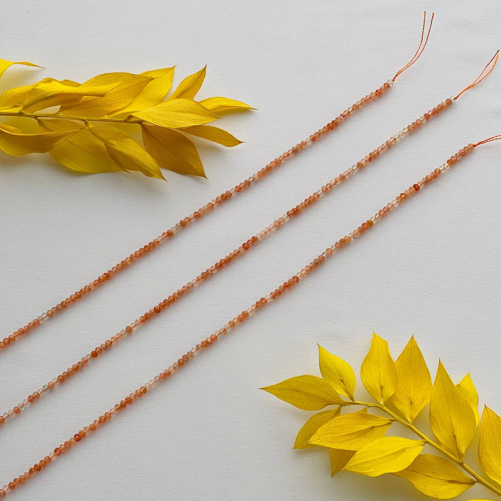 Бусины для украшений из Солнечного камня