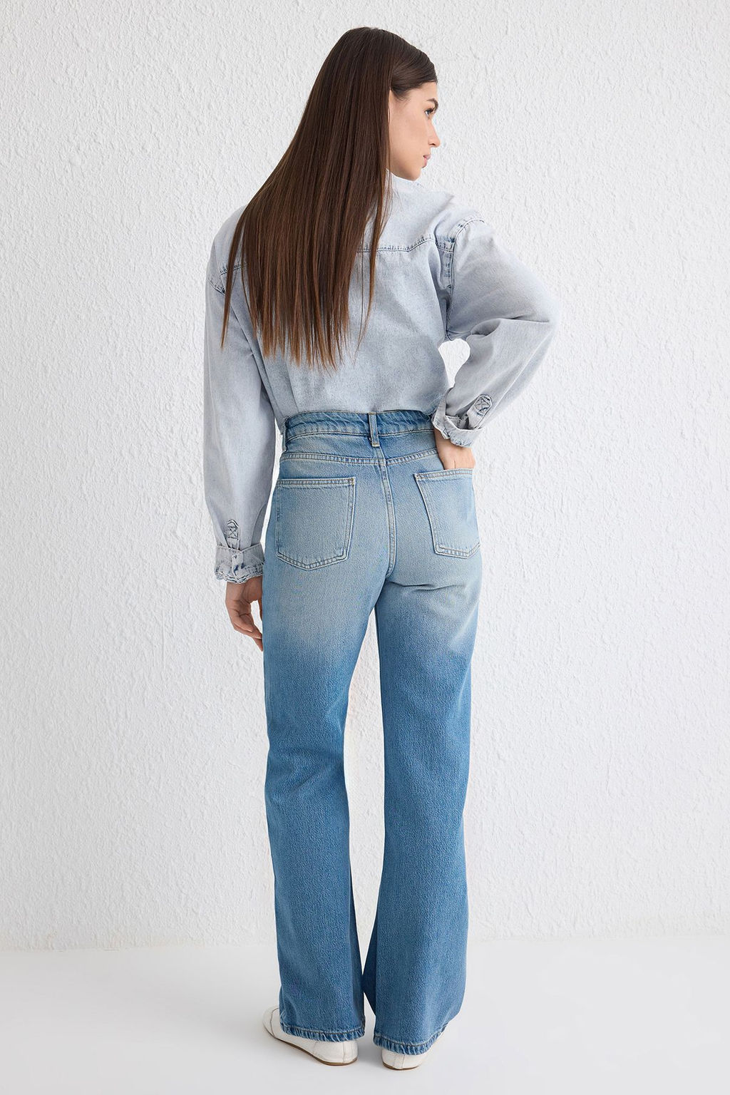 Mavi More Sustainable Yuksek Bel Wide Leg Jeans TWOSS25JE00054 - Trendyolmilla фото 5