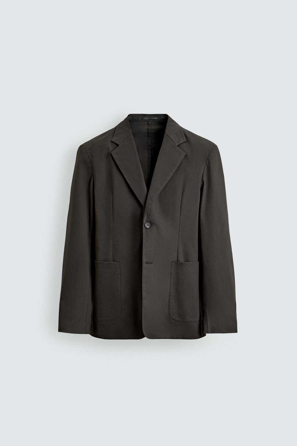 BLAZER RELAXED FIT TRAJE MEZCLA ALGOD?N / Marr?n - Zara фото 6