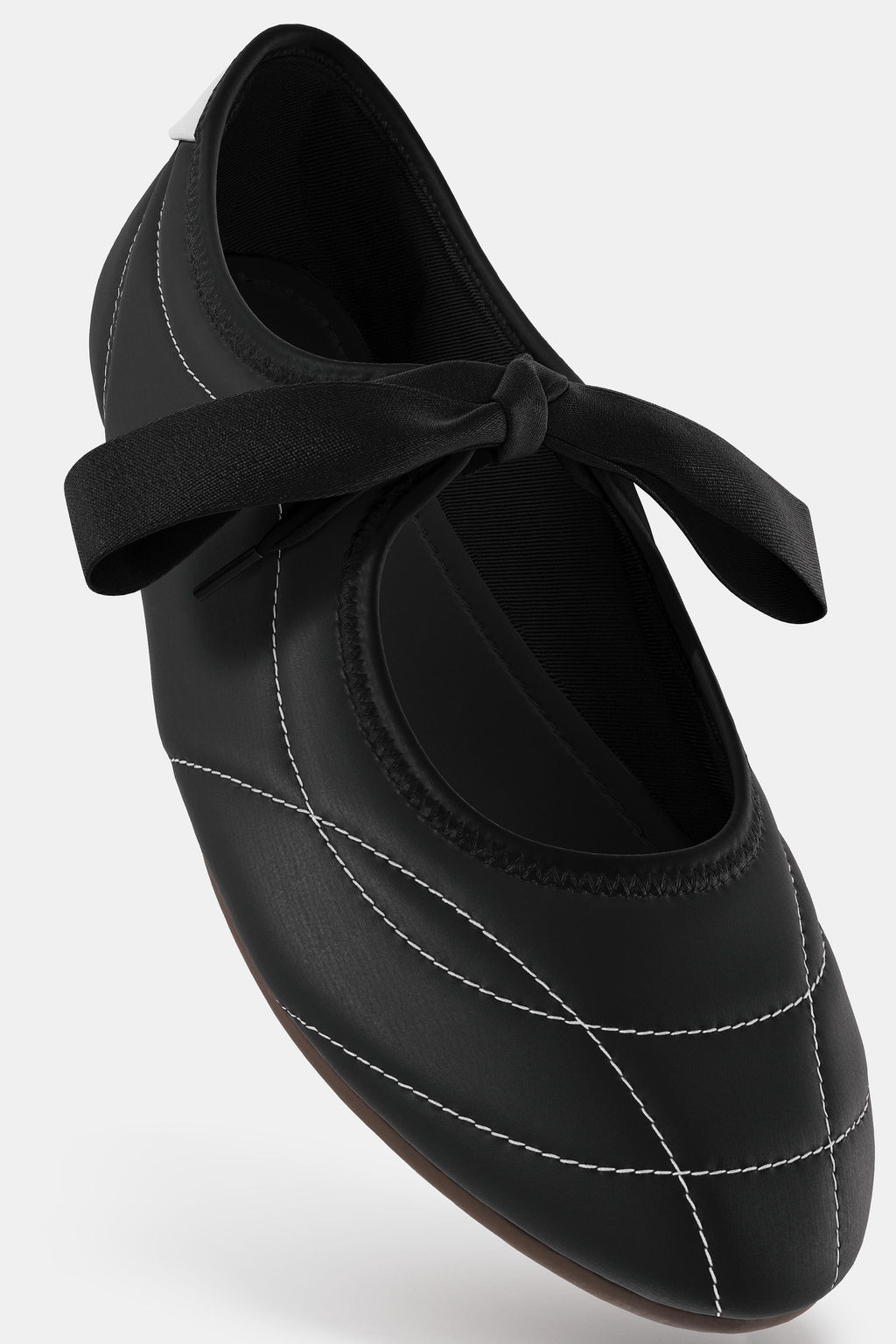 SPORTY TOPSTITCHED BALLET FLATS - Zara фото 6