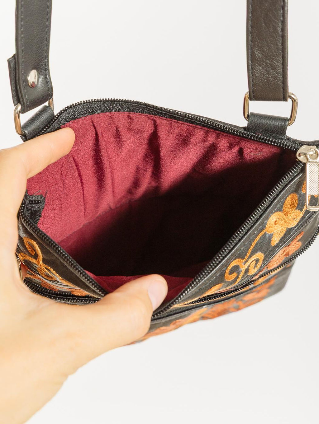 Сумка натуральная кожа через плечо №1114/27 - Ганг фото 6