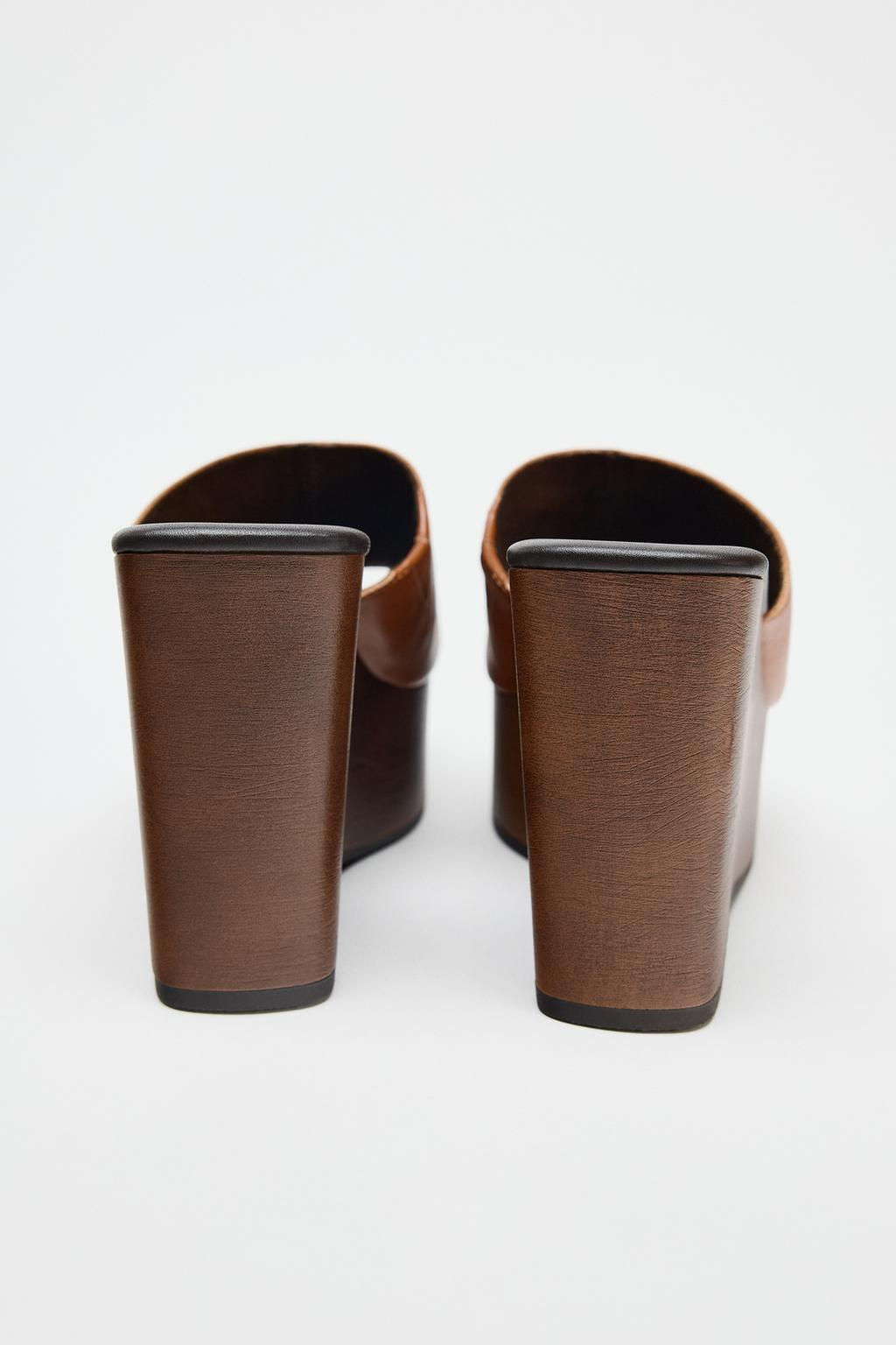 LEATHER WEDGE - Zara фото 5