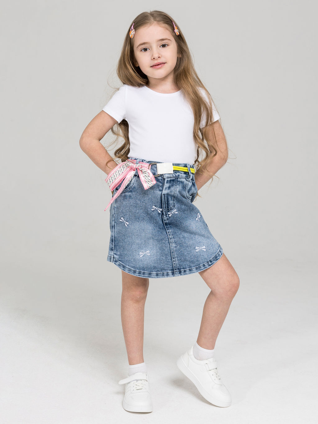 Юбка-шорты для девочек - Синий мир фото 3
