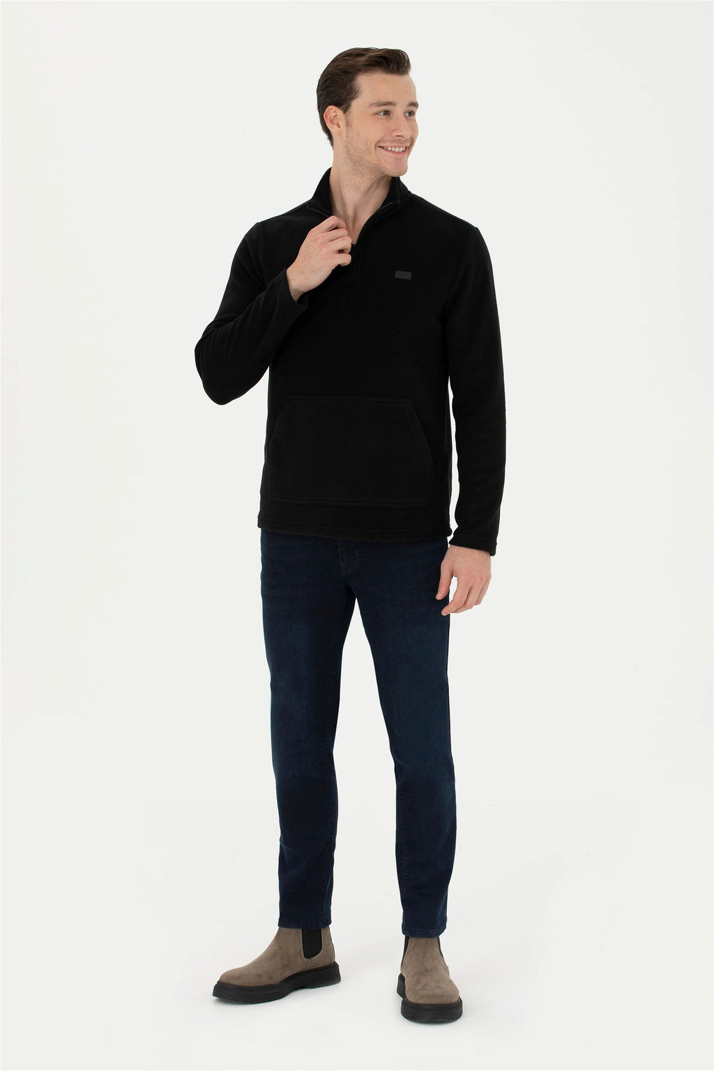 Мужской черный свитшот - U.s. polo assn фото 11