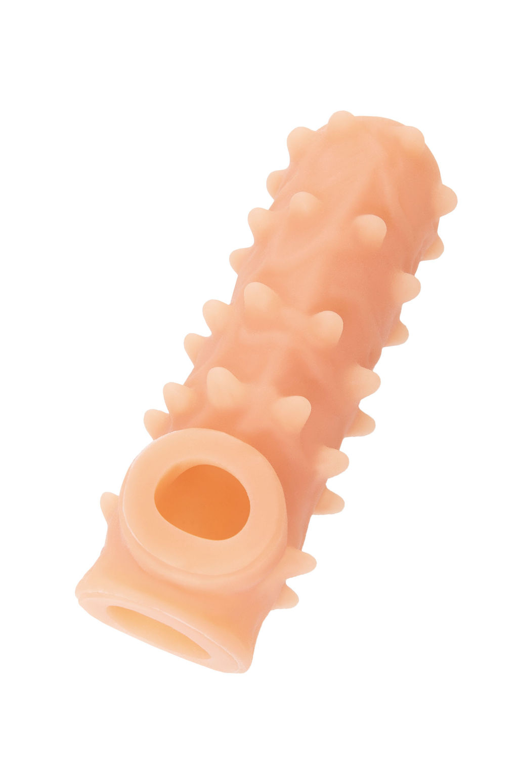 Насадка KOKOS реалистичная с дополнительной стимуляцией, TPE, телесная, 10 см