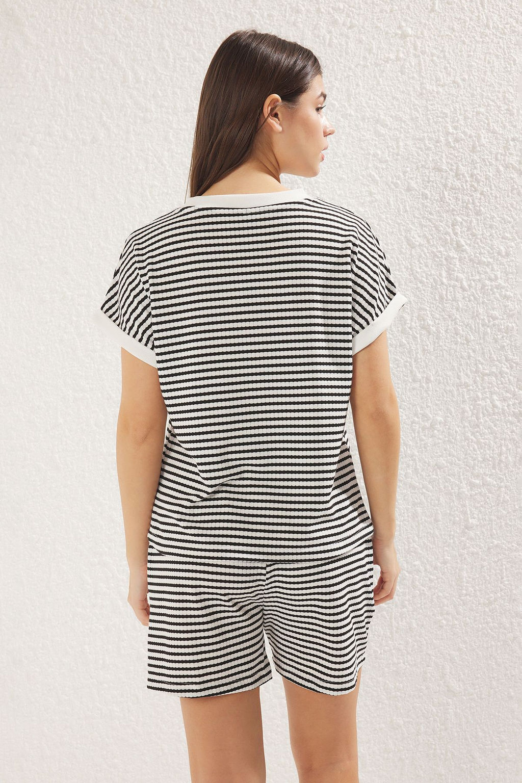 Cok Renkli Jalarl? Regular/Normal Kal?p Esnek Orme Alt-Ust Tak?m TWOSS25AU00000 - Trendyolmilla фото 5