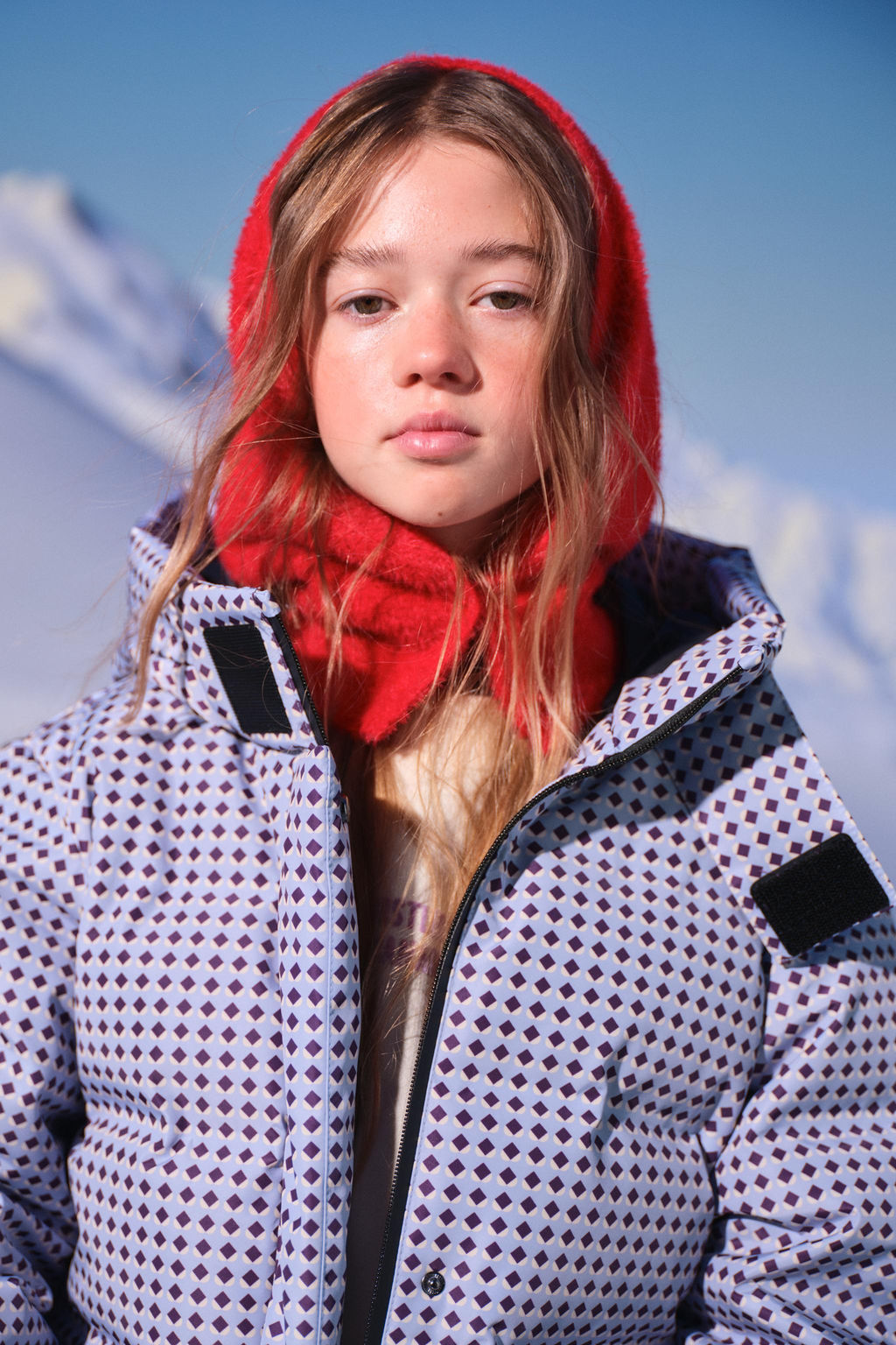 GEOMETRIC PRINT 80% DOWN AND 20% FEATHER PUFFER JACKET WATER-RESISTANT AND WINDPROOF RECCO® SYSTEM SKI COLLECTION - Zara фото 15