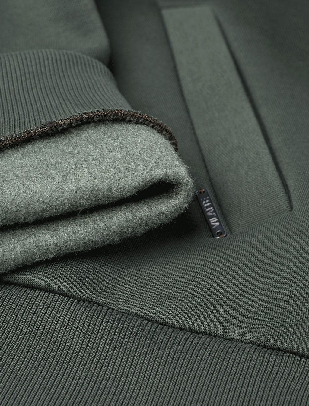 Худи на молнии из премиального футера трехнитки с начесом - Vilatte фото 7