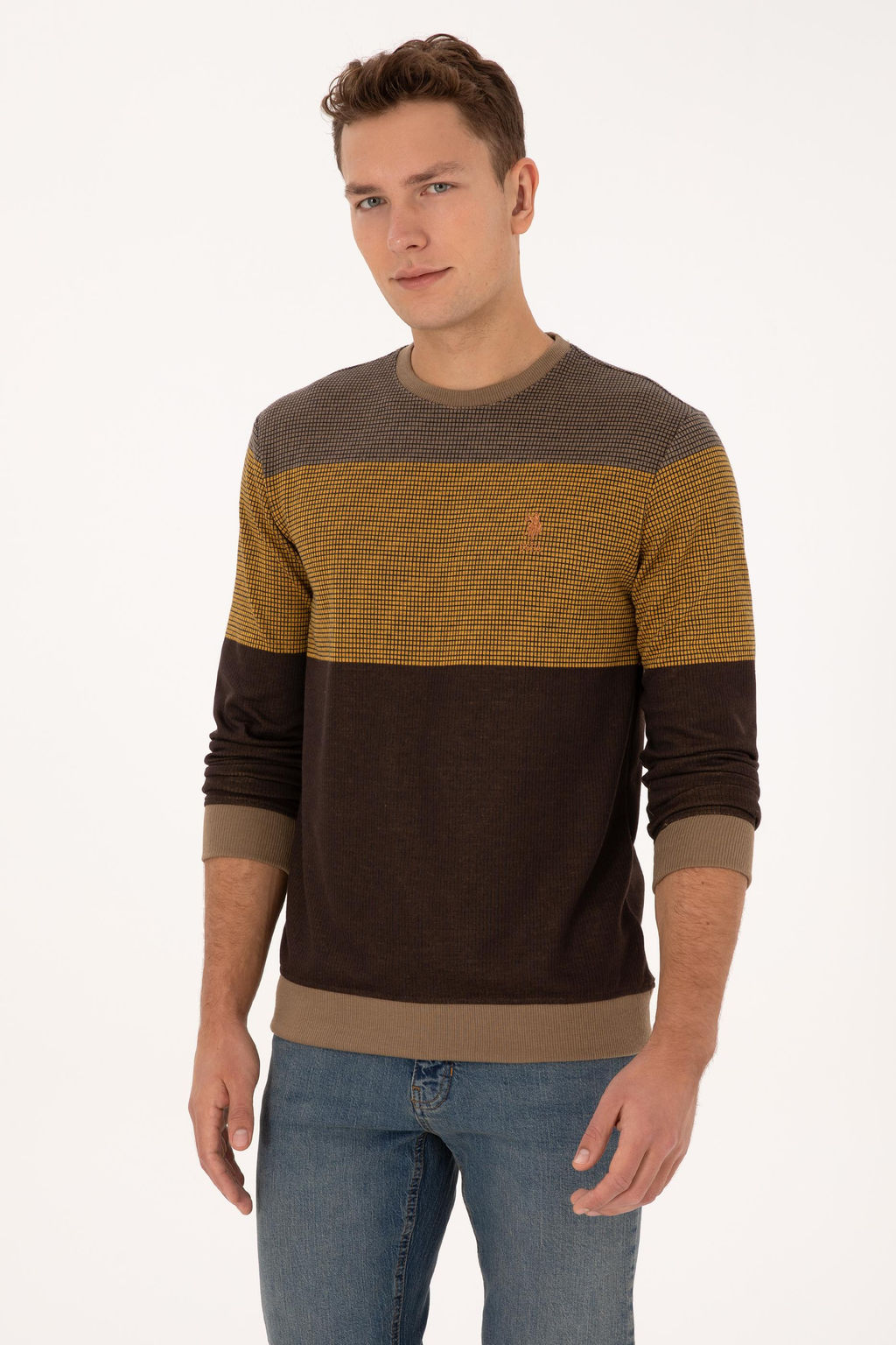 Erkek Camel Sweatshirt - U.s. polo assn фото 3