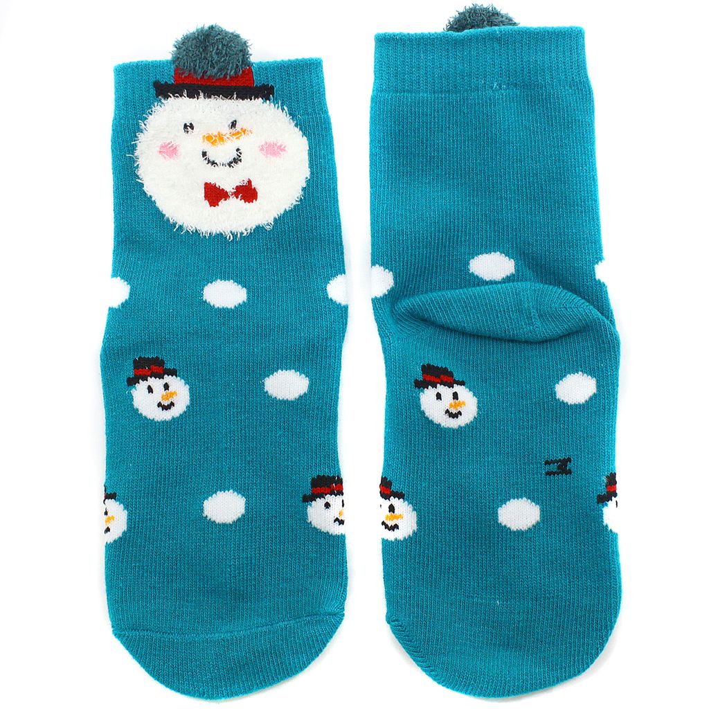 Детские носки 3-5 лет 15-18 см Новогодние Снеговик - Krumpy фото 2
