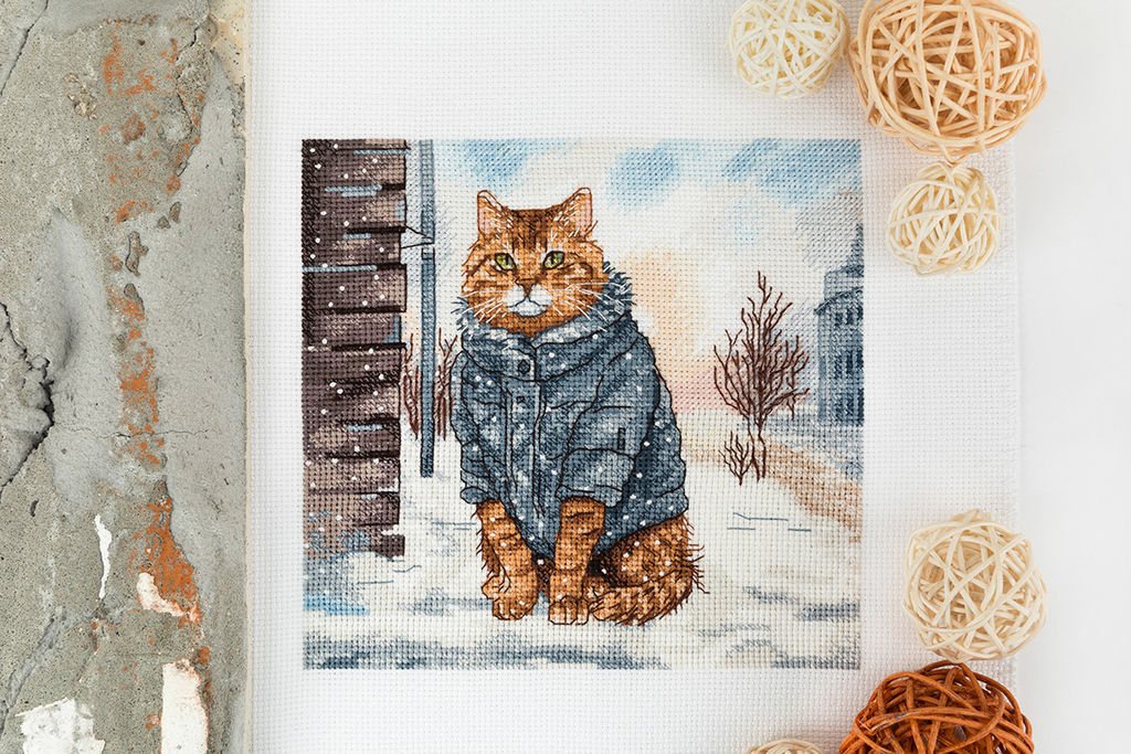 Набор для вышивания PANNA J-7500 Мартовский кот 16 х 16 см
