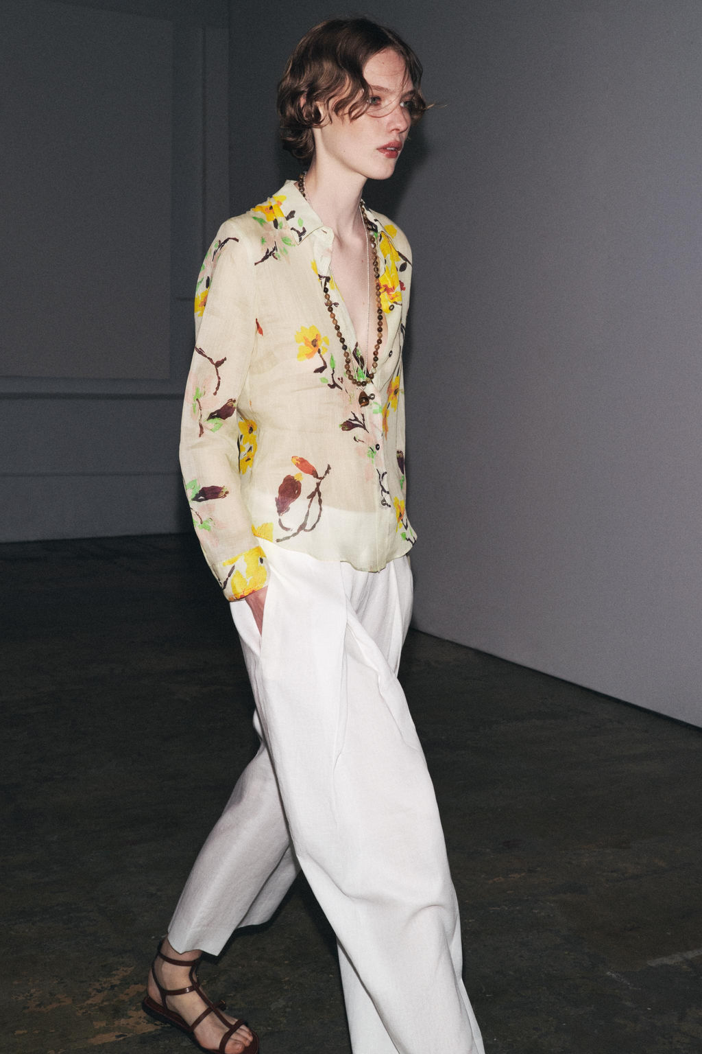 RAMIE FLORAL SHIRT ZW COLLECTION - Zara фото 10