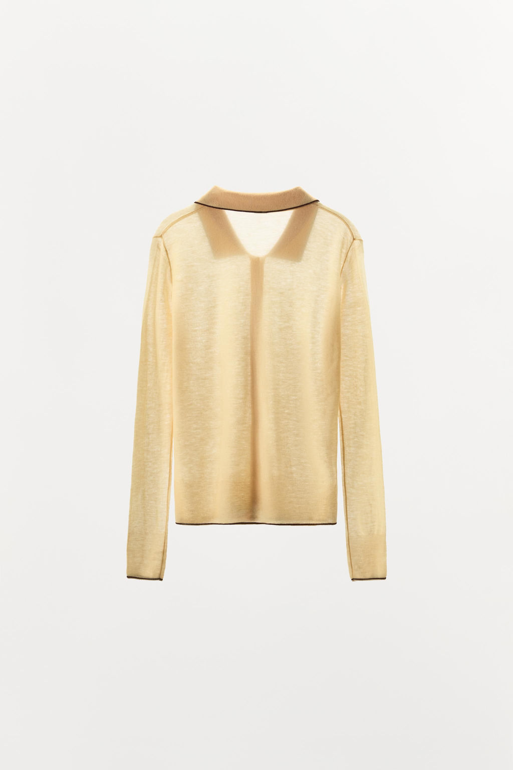 100% WOOL POLO CARDIGAN - Zara фото 4