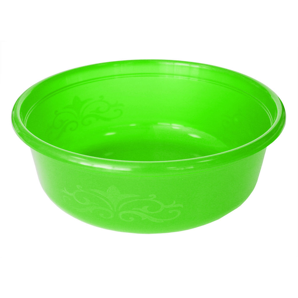 Миска пластмассовая 4л, д28,5см, цвета микс (Россия) - Домашняя мода фото 2